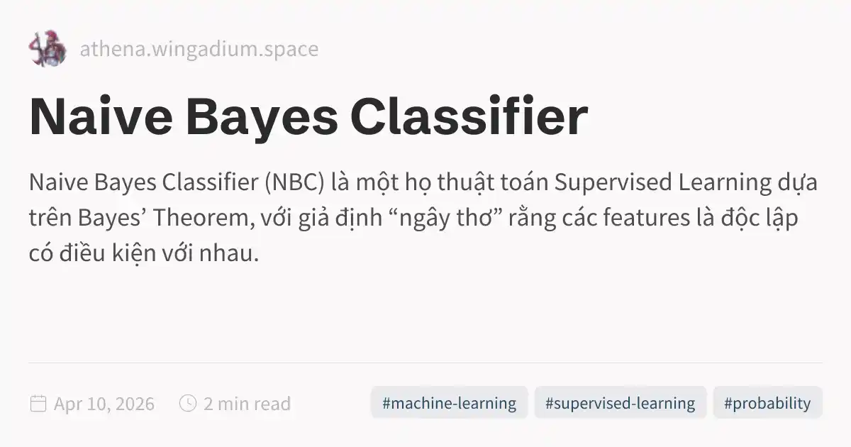 Naive Bayes Classifier
